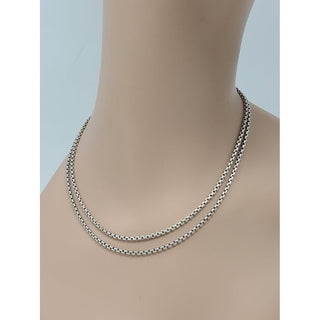 David Yurman Sterling Silver Chain Link Long Necklace
