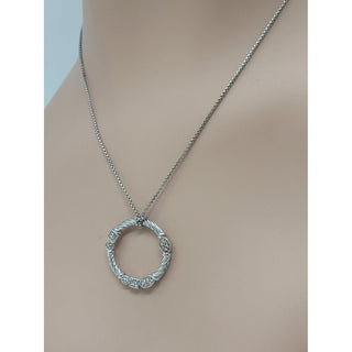 David Yurman Sterling Silver Diamond Confetti Necklace