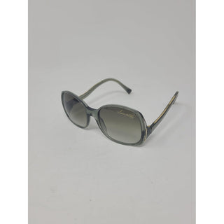 Louis Vuitton green glitter plastic Gina signature sunglasses