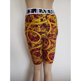 Versace Jeans Couture Gold multicolor printed shorts 38 IT