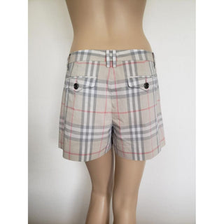 Burberry Brown Multicolor Nova Check Plaid Shorts 8 US