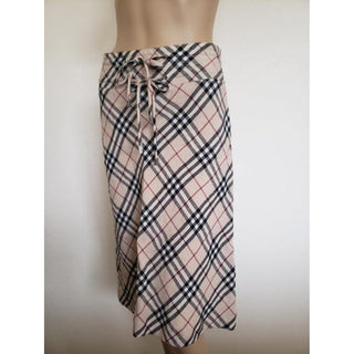 Burberry Brown Multicolor Nova Check Plaid Skirt 6 US