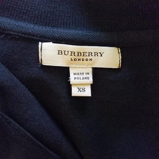 Burberry Black Nova Check Plaid Longsleeve Top XS sz