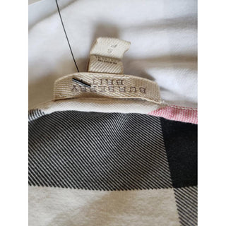 Burberry Beige Multicolor Exploded Check Plaid Top S sz