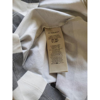 Burberry Beige Multicolor Exploded Check Plaid Top S sz