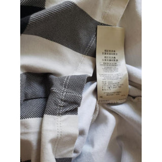 Burberry Beige Multicolor Exploded Check Plaid Top S sz