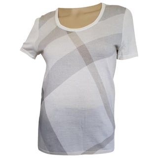 Burberry Beige Multicolor Super Nova Check Top S sz