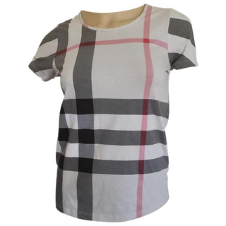 Burberry Beige Multicolor Exploded Check Top S sz
