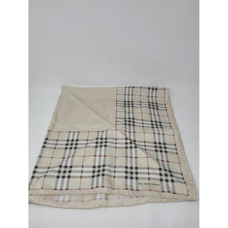 Burberry Beige Nova Check Print Silk Scarf