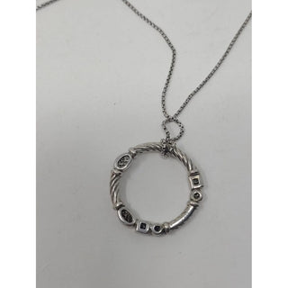 David Yurman Sterling Silver Diamond Confetti Necklace