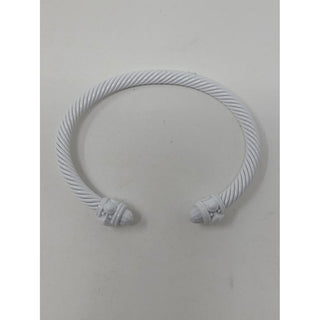 David Yurman White Aluminum Renaissance Cable Cuff