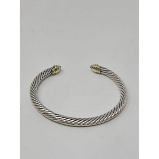 David Yurman Sterling Silver Topaz Cable Classic Cuff
