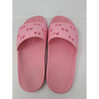 Pink rubber Gucci Double G logo sandals 39 sz