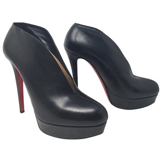 Christian Louboutin black leather Miss Fast Plato 140 mm pumps 40.5 EU