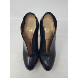 Christian Louboutin black leather Miss Fast Plato 140 mm pumps 40.5 EU