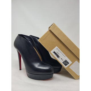 Christian Louboutin black leather Miss Fast Plato 140 mm pumps 40.5 EU