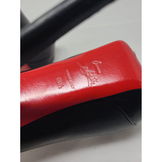 Christian Louboutin black leather Miss Fast Plato 140 mm pumps 40.5 EU