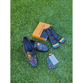 Louis Vuitton Black multicolor LV Monogram Silk Bandeau