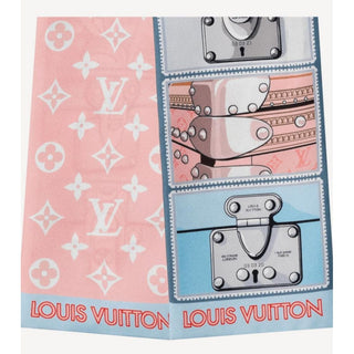 Louis Vuitton light pink multicolor LV Monogram Silk Bandeau