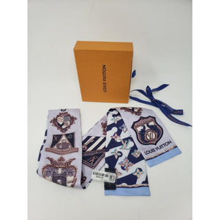 Louis Vuitton purple multicolor LV Monogram Silk Bandeau