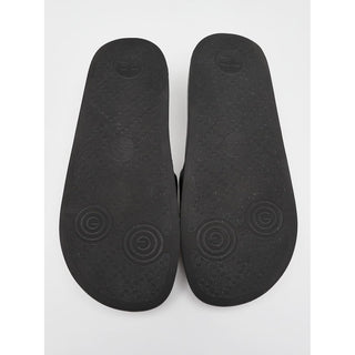 Gucci Double G logo black rubber sandals 38 sz