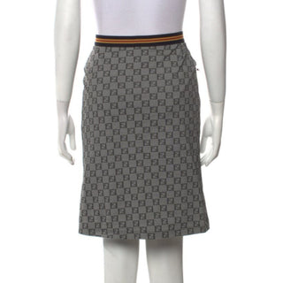 Fendi Grey multicolor FF Monogram print skirt 6 sz
