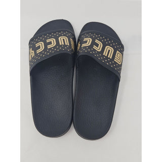 Gucci Double G black rubber pool sandals 39 sz