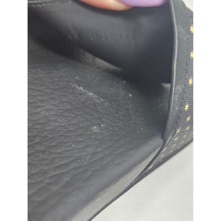 Gucci Double G black rubber pool sandals 39 sz