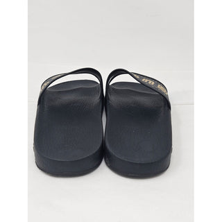 Gucci Double G black rubber pool sandals 39 sz