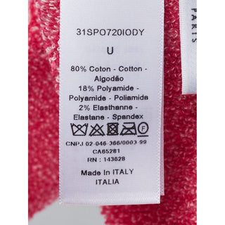 Christian Dior Pink White Monogram Printed Elastic Headband S sz