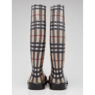 Burberry Beige multicolor Nova Check Print rainboots 37 sz