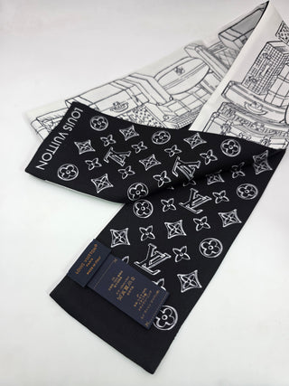 Louis Vuitton Black White My LV Luggage Bandeau