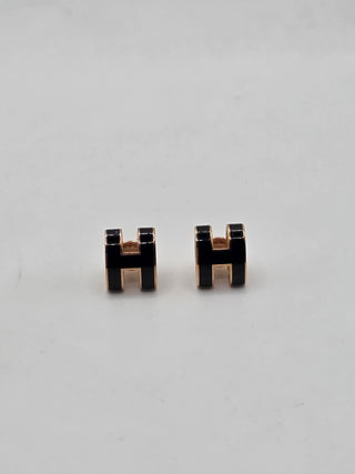 Hermès Gold-tone Pop H Stud Earrings
