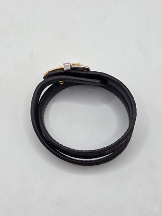 Louis Vuitton Brown 'Fasten Your LV' Monogram Wrap Bracelet