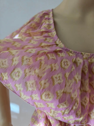 Louis Vuitton Beige Multicolor LV Monogram summer dress 4 sz