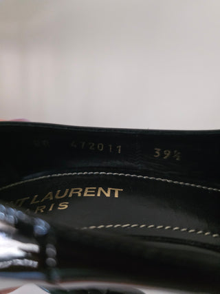 Saint Laurent Black Patent Leather Opyum YSL Pumps 39.5 sz