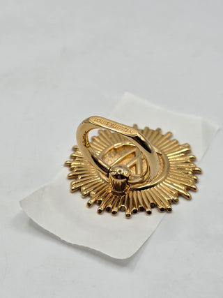 Louis Vuitton Gold-tone LV Logo Vendome Phone Ring