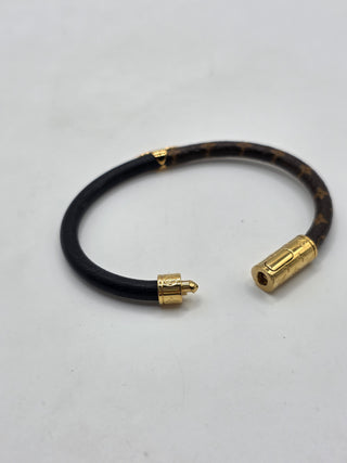 Louis Vuitton Brown LV Monogram Daily Confidential Bracelet 17 sz