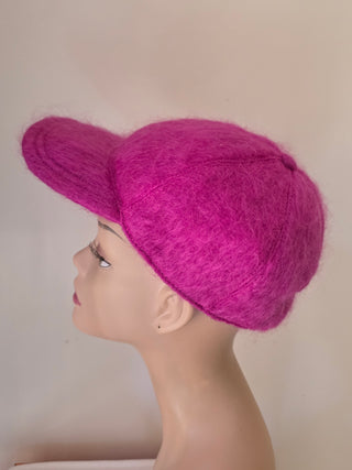 Gucci Purple Mohair GG Baseball Hat L sz