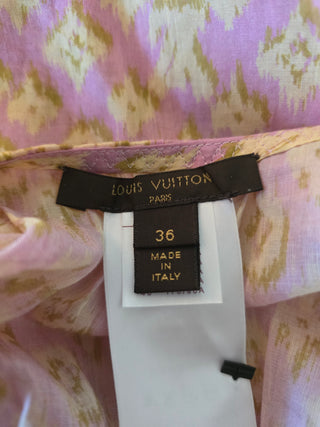 Louis Vuitton Beige Multicolor LV Monogram summer dress 4 sz
