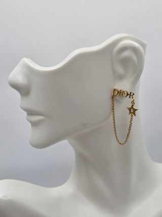 Christian Dior Gold-tone Dio(r)evolution Drop Earrings