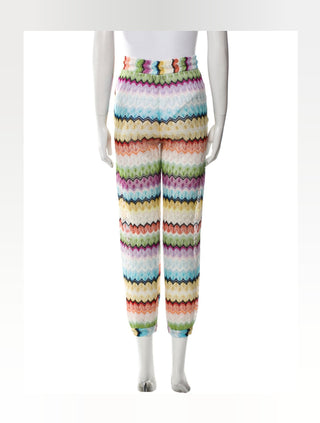 Missoni Multicolor Striped Straight Leg Pants US4