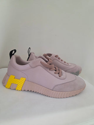 Hermès Multicolor Bouncing 'Rose Porcelaine' Sneakers 40 sz