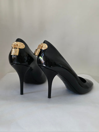 Louis Vuitton Oh Really! Black Patent Leather Pumps 37.5