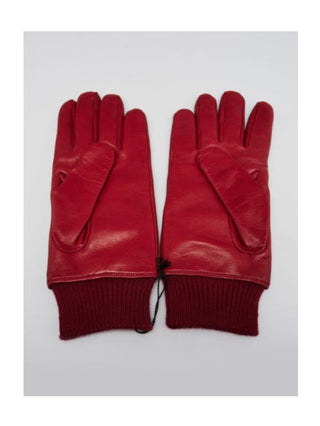 Gucci Red Lambskin Leather Horsebit Gloves L/10 sz