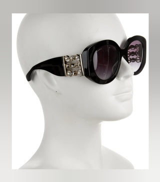 Chanel Black Butterfly Sunglasses Interlocking CC Logo Sunglasses