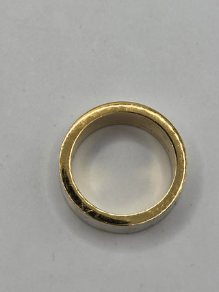 Louis Vuitton Gold-tone LV Nanogram Enamel Ring 6.5 sz