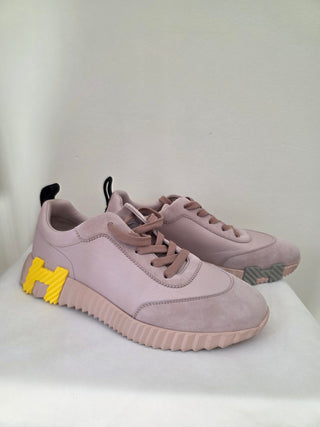 Hermès Multicolor Bouncing 'Rose Porcelaine' Sneakers 40 sz