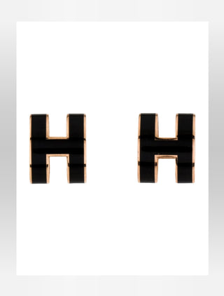 Hermès Gold-tone Pop H Stud Earrings