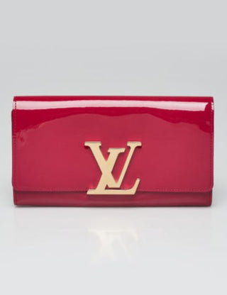 Louis Vuitton Rose Indian Vernis Louise LV Buckle Wallet